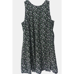 Old Navy Floral Boho Dress Women's LARGE Short Cottagecore Sleeveless